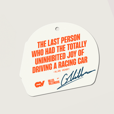 Gilles Villeneuve Full Throttle Air Freshener