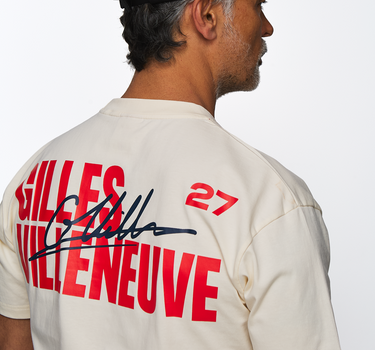 T-shirt signature Gilles Villeneuve - Coupe décontractée